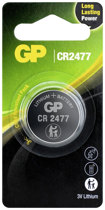 Elementai GP GPPBL2477001, CR2477, 3 V, 1 vnt.