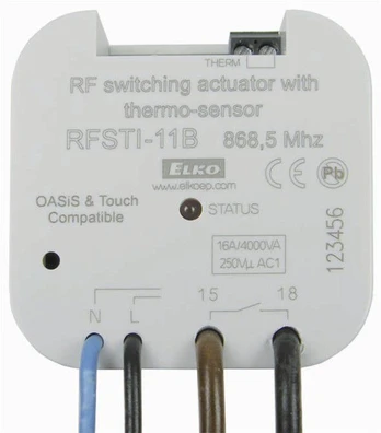 Jungiklis RFSTI-11B su temperatūros jutikliu