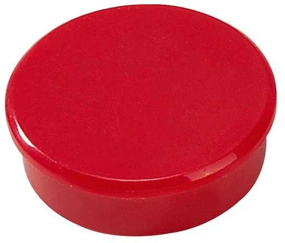 Magnetukai Dahle 38 mm apvalūs raudoni - (10 vnt.)
