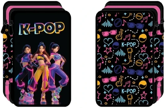 KPop triple pencil case