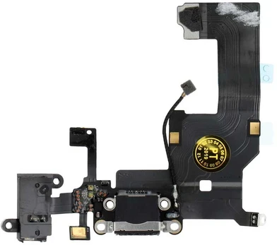 Dėklas Oem Dock Connector Flex Cable for iPhone juodas