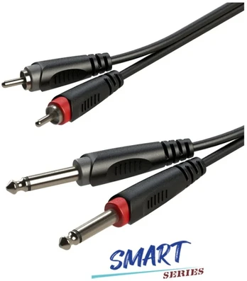 Laidas 2x RCA/m – 2x JACK/m (3m) Roxtone SACC150L3