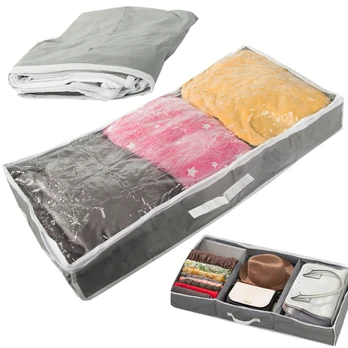 Verk Group Storage box wardrobe organiser zipper large for shoes bed linen