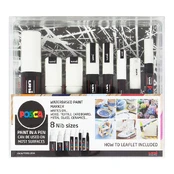POSCA Baltas SÆT - 8 NIP SIZES kaina