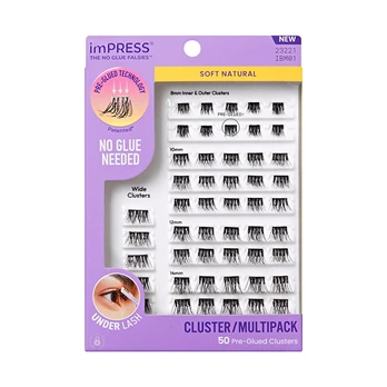 KISS imPRESS Pre-glued Cluster Multi 01 Cluster Lashes