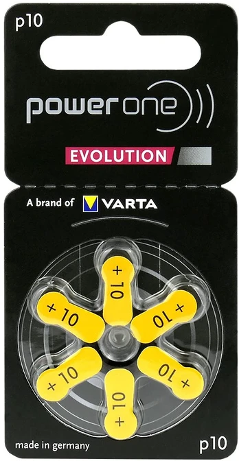 Klausos aparato baterijos – VARTA Power One Evolution PR70, 6 vnt.
