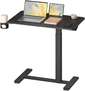 Songmics Rašomasis stalas su ratukais, 80 x 45 x 65–102 cm