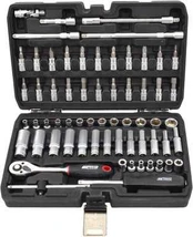 AW-Tools AWTOOLS Rinkinys KLUCZY 63el. 1/4" Juodas LINE