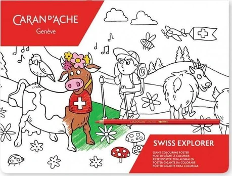 Caran Darche Dažymas 90x90cm Caran d 'Ache SWISS EXPLORRER