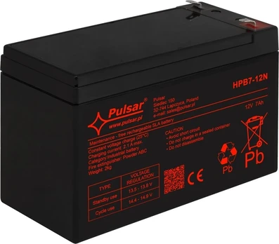 HPB7-12N PULSAR Akumuliatorius 7Ah, 12V