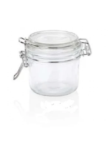 Stiklainis su dangteliu (8,5 x 10,5 cm., 300ml.)