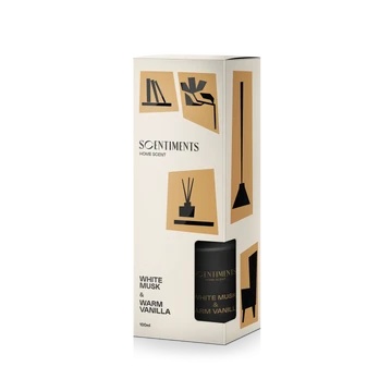 Namų kvapas SCENTIMENTS White Musk & Warm Vanilla, 100 ml