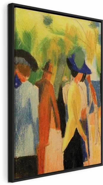 Artgeist Paveikslas - August Macke – Walker under trees (Walker in the park)
