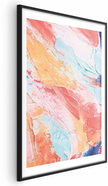 Artgeist Plakatas - Colorful Harmony - dynamic color transitions in pastel tones
