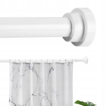 Poskena Teleskopinis dušo užuolaidų strypas be gręžimo 76-226cm