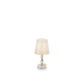 Ideal Lux Table lamp with 1 light QUEEN, E27, auksinis color