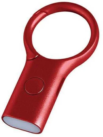 Lexon Nomaday Keychain with Flashlight dark red LL136DR