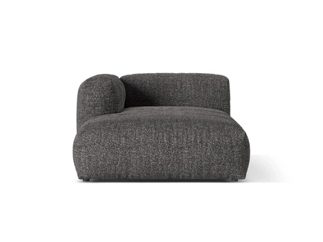 Boucle Chaise Longue Left, "Martina", 1 Seat, 176x120x75, Anthracite