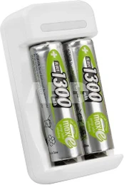 Ansmann Ladegerät Basic II inkl. 2 x AA 1300mAh Akku 1001-0119-01