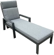 Deck chair CASPER pilkas kaina