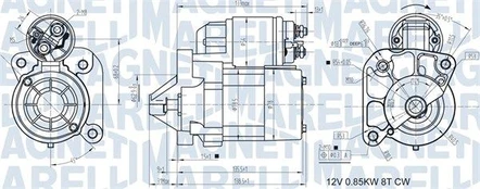 Starteris MAGNETI MARELLI 063721186010