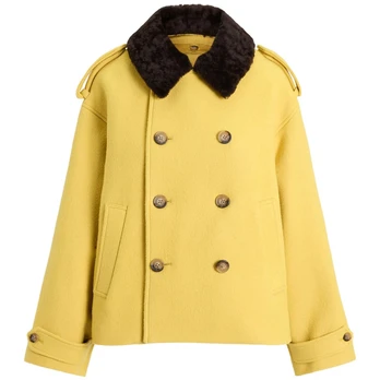 Bomberis moterims, Geltona, Woven-jacket