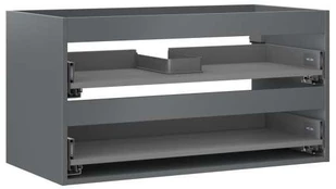 Praustuvo spintelės korpusas Mexen Box-A, 100 cm, 2 stalčiai, Graphite matt