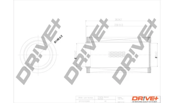 Oro filtras Dr!ve+ DP1110.10.0204
