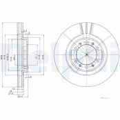 DELPHI BG3099 Brake Disc kaina