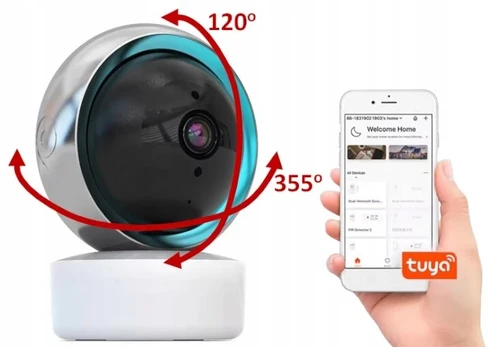 Mini Ip Wifi kamera pasukama auklė Tuya stebėjimas