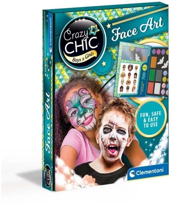 Clementoni makiažo rinkinys - Crazy Chic "Face Art"
