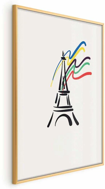 Artgeist Plakatas - Eiffel Tower and Colors