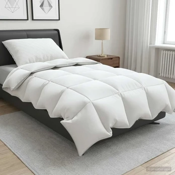 Antklodė FULDA 140 x 220 cm 4 metų laikai 210 GSM Balta