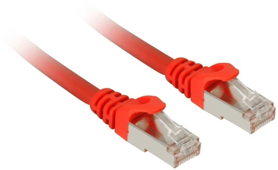 Laidas Sharkoon SFTP Cat.7a Patch Network Cable RJ-45, RJ-45, 3 m, raudona
