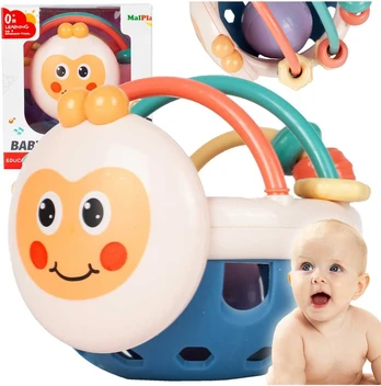 Jutiminis barškutis Bitutė su judančiais karoliukais