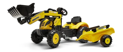 Traktorius Falk Komatsu, geltonas