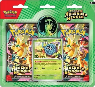 Pokemon TCG: Mega Evolution - Ascended Heroes Trainer's 2-pack Blister - Erika's Tangela