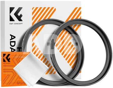 K&F Concept K&F Step Up Filter Ring 67-72mm*2pcs,+Vacuum Cleaning Cloth*1