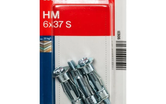 Ankeris FISCHER GKP, 5 x 52 mm, 4 vnt.