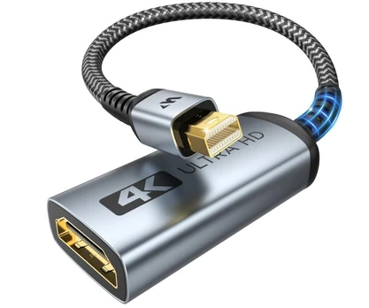 WARRKY „Mini DisplayPort“–HDMI adapteris, padengtas auksu