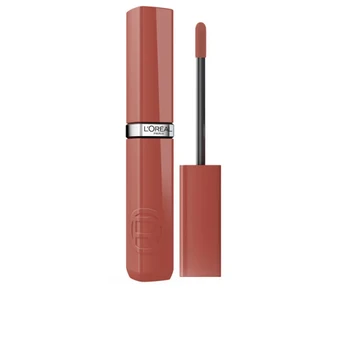 L'Oreal INFALLIBLE LAQUE liquid lip gloss with vinyl effect #Almond Nude 4.3 ml