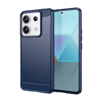 Dėklas Hurtel Carbon Case for Xiaomi Redmi Note 13 Pro - mėlynas