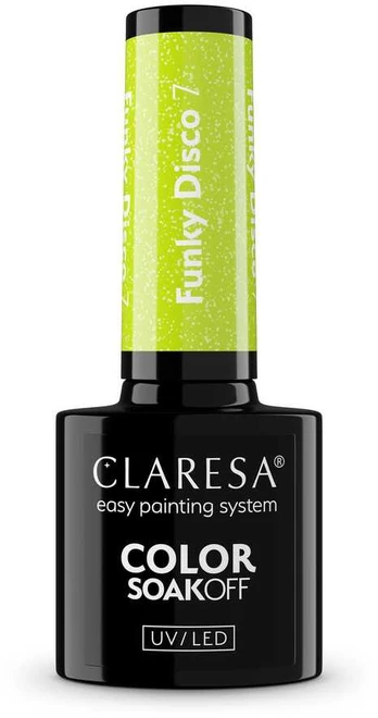 Claresa Soak Off UV/LED Funky Disco 7, 5 g