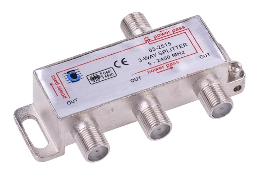 Cabletech 3 krypčių skirstytuvas 5–2450 MHz