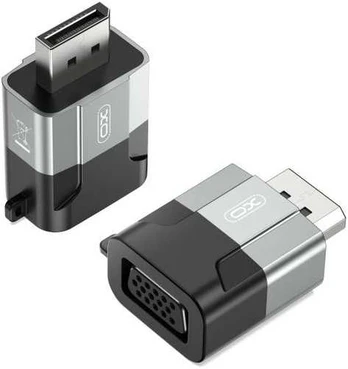 XO adapter GB016 Displayport - VGA pilka