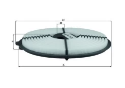 Oro filtras KNECHT LX 733 kaina