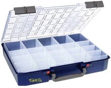 raaco CarryLite 80, Tool box, Polycarbonate (PC), Polypropylene, Mėlyna, Transparent, 13 kg, Hinge, 413 mm kaina
