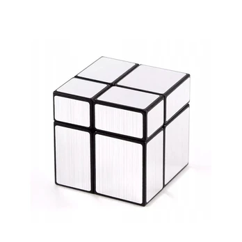 Magiškas veidrodinis rubiko kubas 2x2, sidabrinis