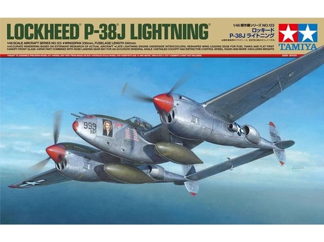 Tamiya – Lockheed P-38J Lightning, 1/48, 61123