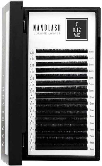 Nanolash VOLUME LASHES false eyelashes 0.12 C #6-13 mm 1 u